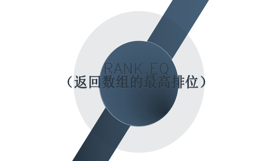 RANK.EQ（返回數(shù)組的最高排位）